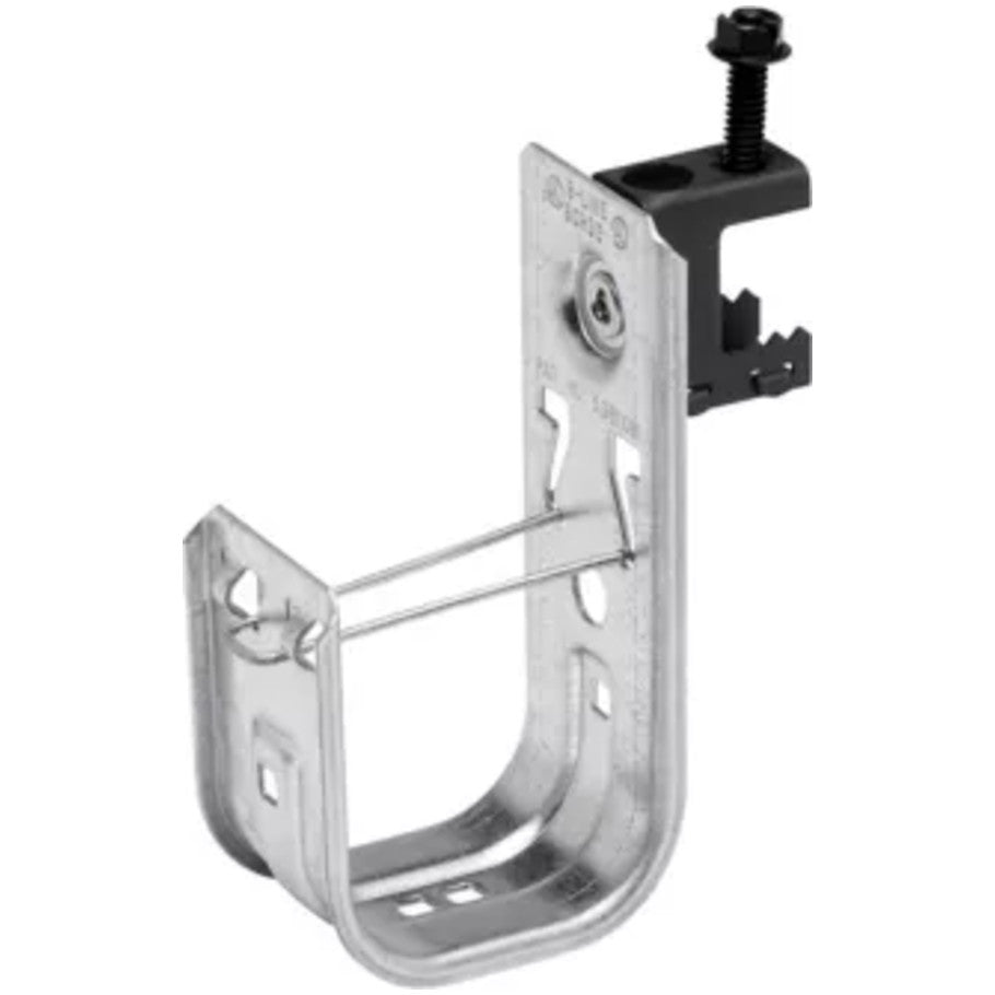 Cable to Beam Fastener With Qwik Latch Cable Retainer, Hook Size 2 in.