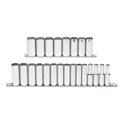 Torqueplus Metric Deep Socket Set, 23-Pc, 1/2 in, 12-point