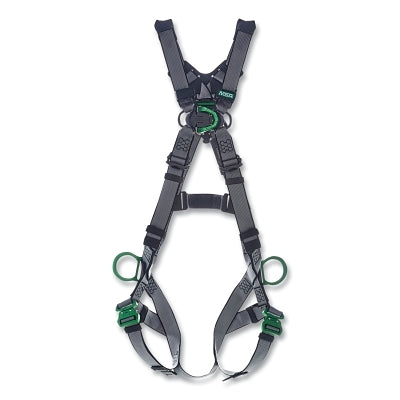 V-FIT Full-Body Harness, Back/Chest/Hips D-Rings, XL, QC Chest/Leg Strap Buckles, No Padding
