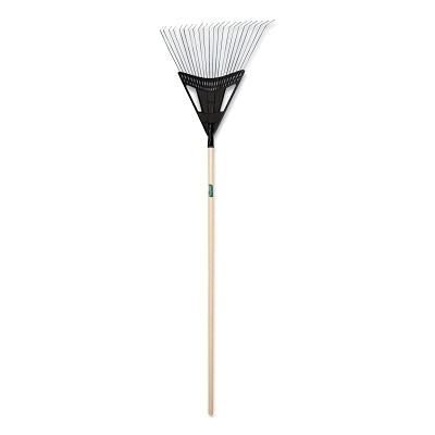 Lawn and Leaf Rake, 20 in Poly-Steel Blade, 48 in Hardwood Handle