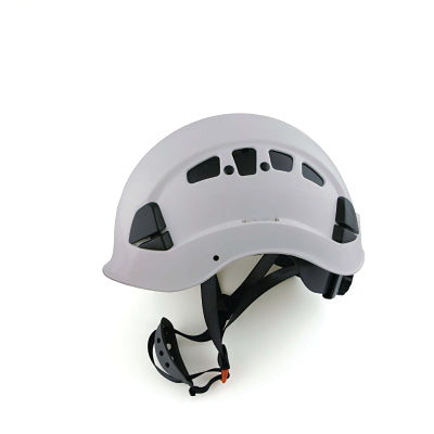CH-400V Climbing Style Vented Hard Hat, 6 pt Rapid Dial, White