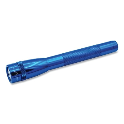 Mini Maglite AA Flashlight, 2 AA, 14 Lumens, Blue, Holster