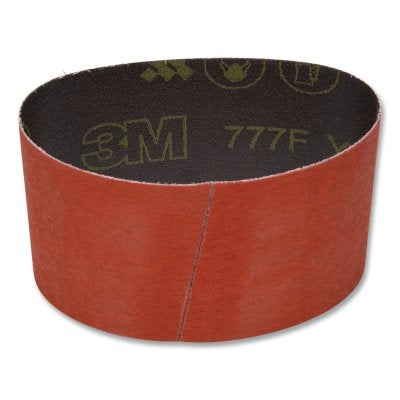 3M 051144-84307 Cloth Belt, 777F, YF-Weight, 3-1/2 in W x 15-1/2 in L, P120 Grit, Ceramic Aluminum Oxide, Fabri-lok/L-flex