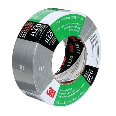 3M 689330-17228 DT11 Heavy-Duty Duct Tape, 1.88 in x 60 yd, 8 mil, Black