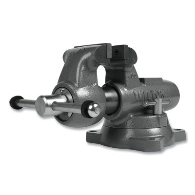 Machinists' Swivel Vise, 4 in W Jaw, 3-1/2 in Throat Depth, Swivel Base