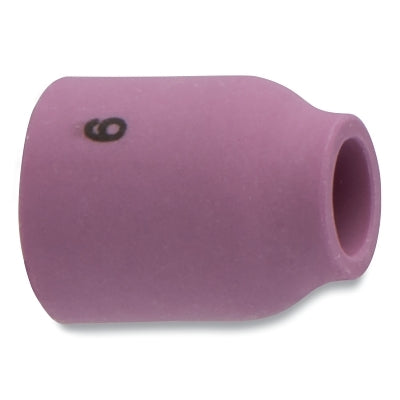 Alumina Nozzle TIG Cup, 3/8 in, Size 6, For Torch 9, 20, 22, 24, 25, Gas Lens, 1 in
