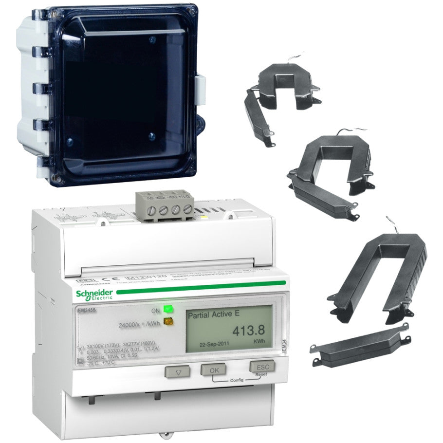 Meter, 3 Split Core 200A LVCTs, NEMA Type 4X Enclosure