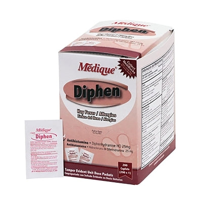 Diphen Hay Fever and Allergy Tablet, Diphenhydramine, Unflavored