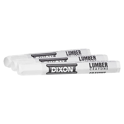 Lumber Crayon, 1/2 in dia x 4-1/2 in L, White