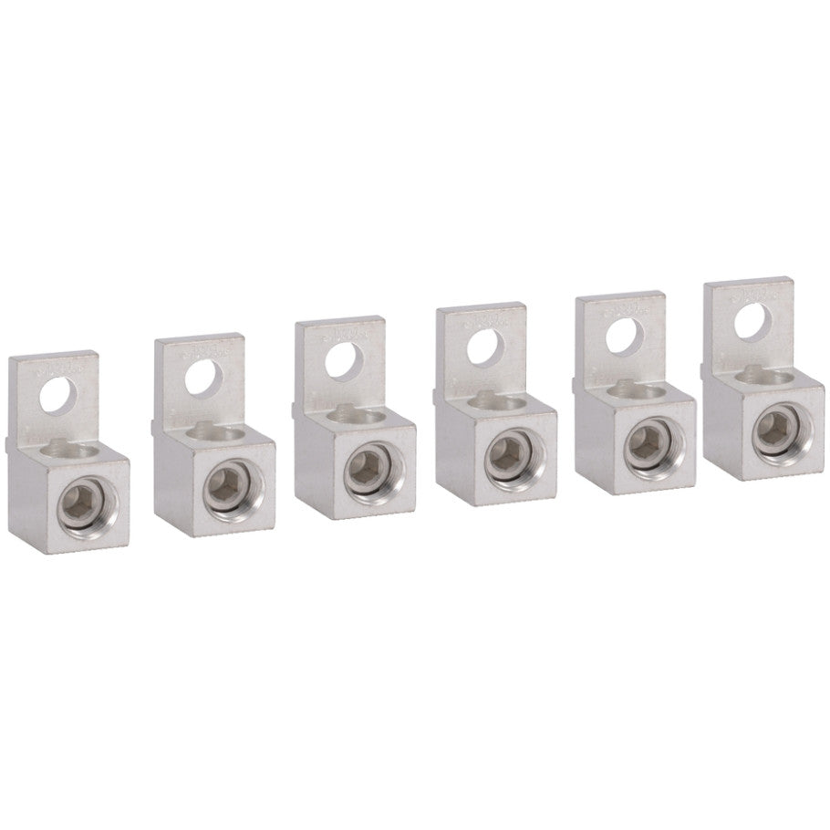 Industrial Contactor Lug Kit, 225A to 330A, Set of 6