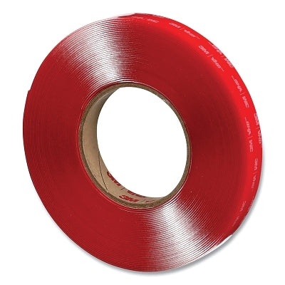 3M 051115-25523 VHB Heavy Duty Mounting Tape, 4910, 3/4 in W x 15 yd L, 40 mil Thick, Clear