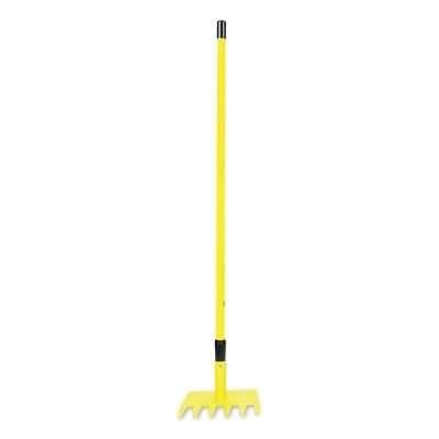 Heavy Gauge McLeod Fire Tool, Alloy Steel, 6 Tines, 48 in Fiberglass Handle