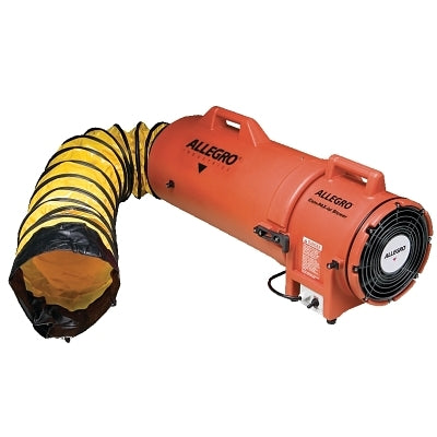Plastic Com-Pax-Ial Blower with Canister, 1/3 hp, 115 VAC, 25 ft Ducting