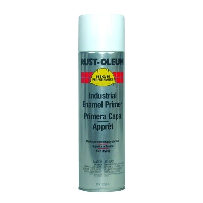High Performance V2100 System Enamel Aerosol, 15 oz Can, White Clean Metal, Primer