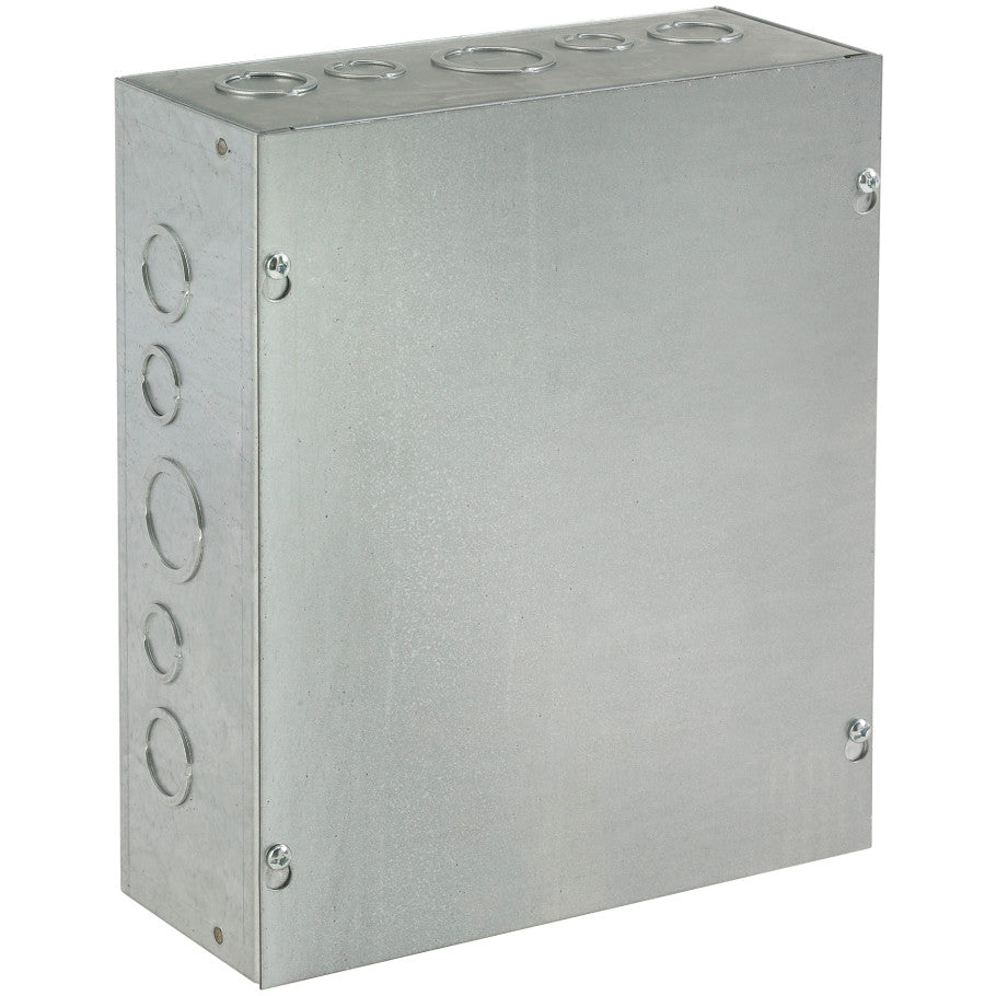 NEMA Type 1 Enclosure, Mild Steel, Screw Cover, With Knockouts, 6 H x 6 W x 4 in. D
