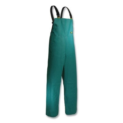 Chemtex Bib Overalls, PVC, Green, 4X-Large