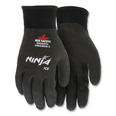 Ninja Ice HPT Fully Coated Insulated Work Gloves, Small, Black
