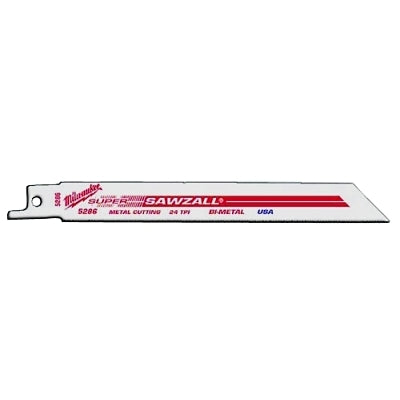 SAWZALL Standard Metal Cutting Blade, 4 in L, 14 TPI, For Scheduled 80 Pipe/Angle Iron, 5 EA/PKG