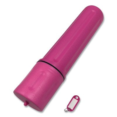Rod Storage Tube, 10 lb Capacity, High Impact Polyethylene, 14 in L, Pink