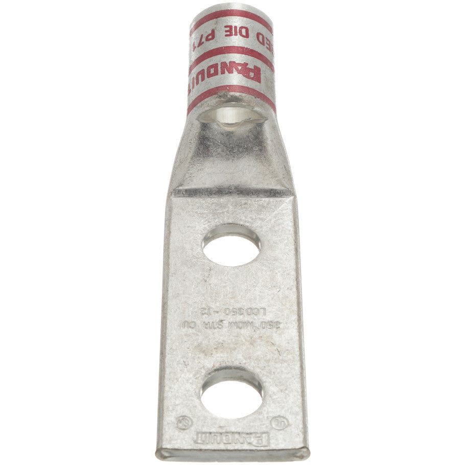 Standard Barrel Lug , Inspection, Window, 2-Hole, Red, 350 kcmil, 4.49 in.