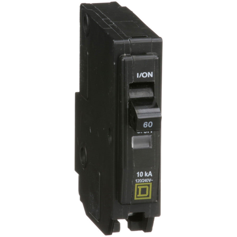 QO Miniature Circuit Breaker, Plug-In, 10kA, 120/240 Vac, 1-Pole, 60A