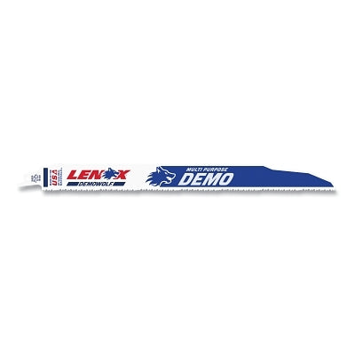 DEMOWOLF Reciprocating Saw Blade, 12 in L, 0.05 in W, 1 in H, 10 TPI, 25 Pk