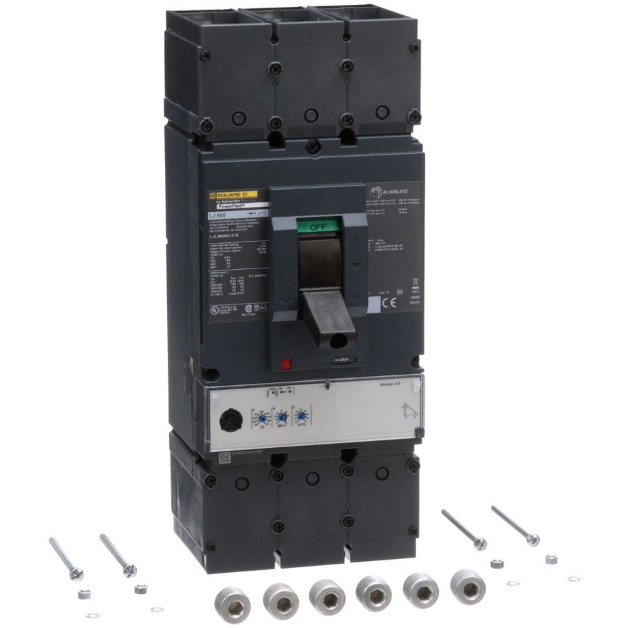 Molded Case Circuit Breaker, 600V 600A,3-Poles,50/60 Hz