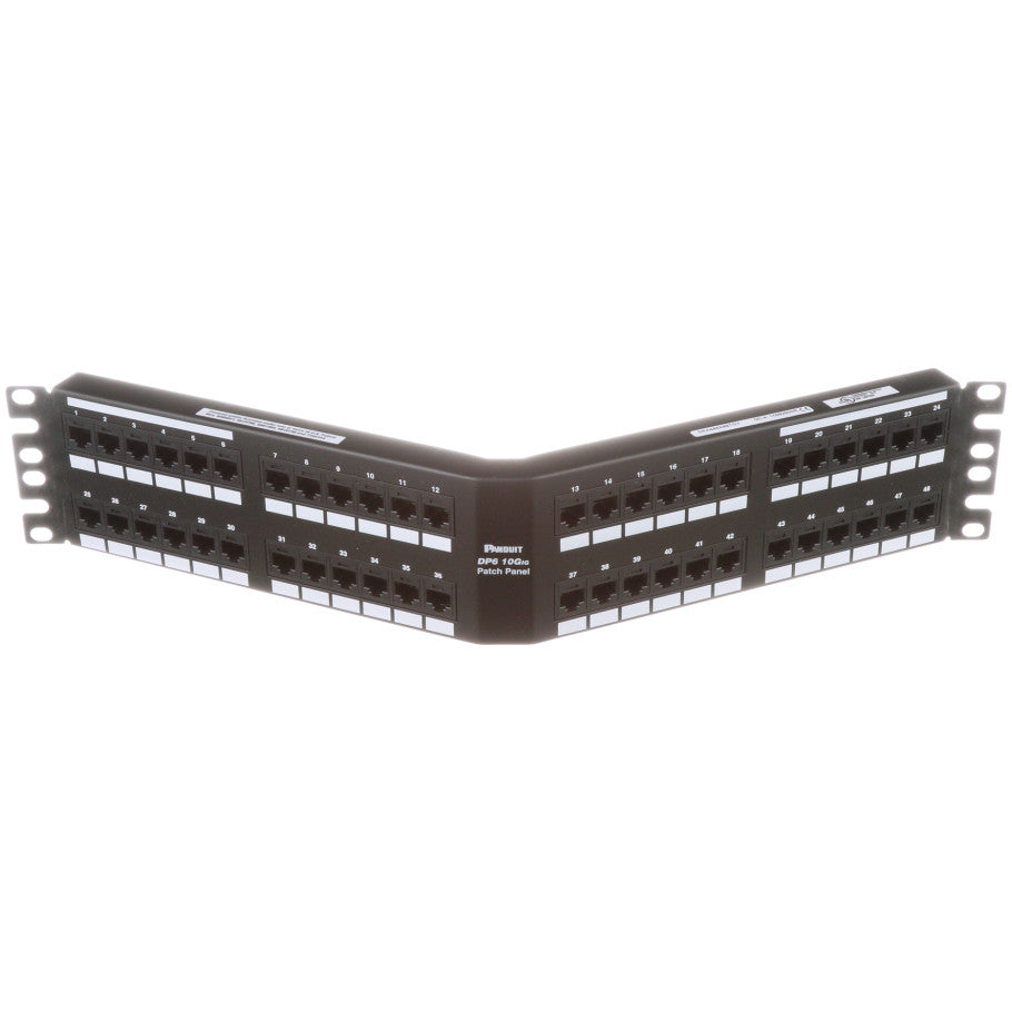 Angled Punchdown Patch Panel, 48-Port