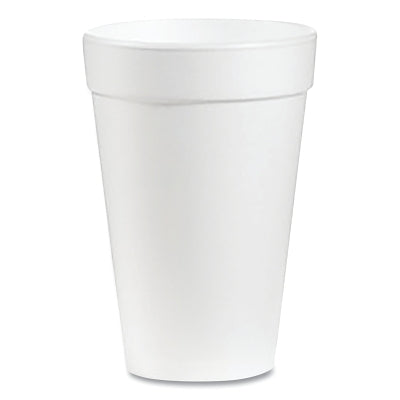 Foam Cup, 16 oz, White