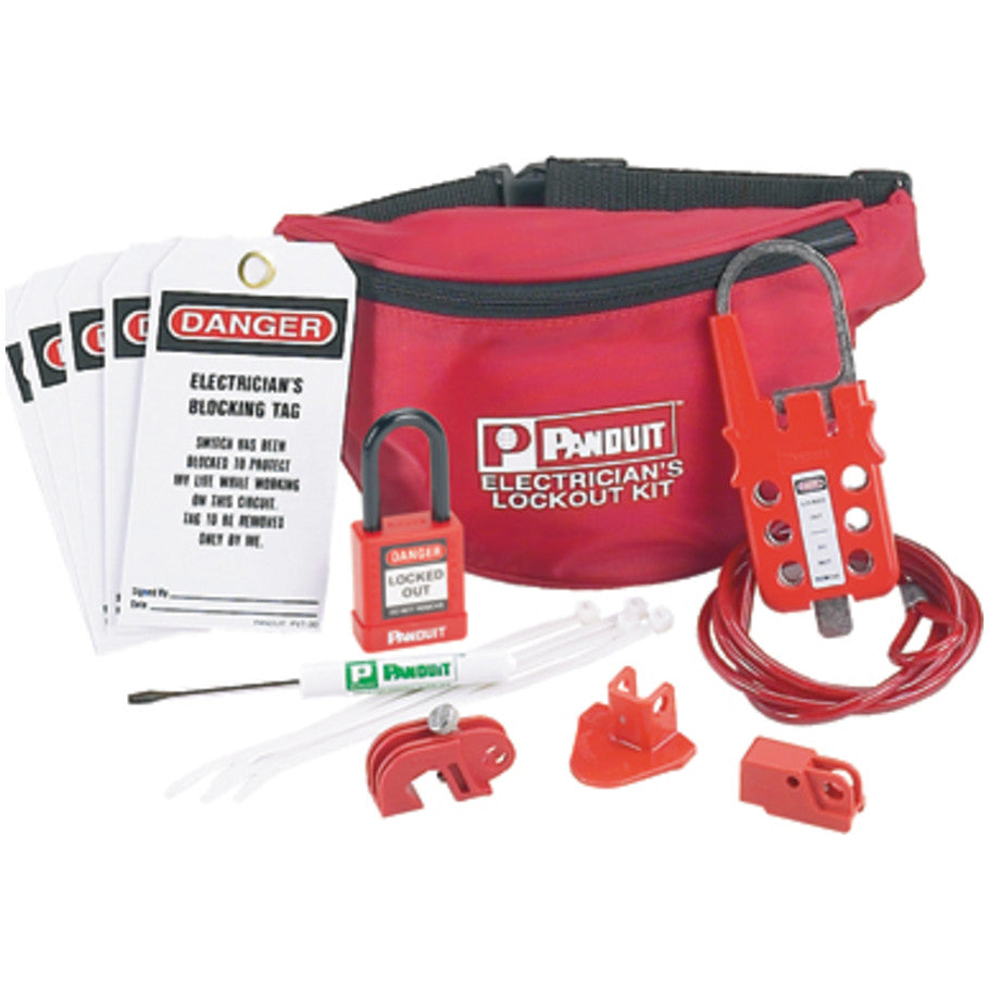 PSL-PK-EA Lockout Kit, Electrician, Red, PK1