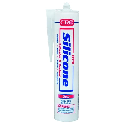 RTV Silicone Adhesive and Sealant, 12 oz Cartridge, 10.1 fl oz, Clear