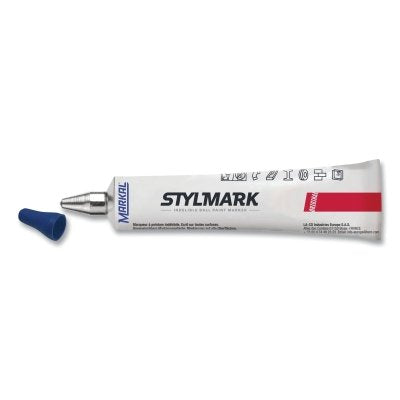 STYLMARK Tube Marker, Blue, 5/64 in Tip, Metal-Ball Tip