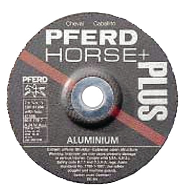Type 27 SG Depressed Center Grinding Wheel, 4-1/2 in Dia, 1/4 in Thick, 7/8 Arbor, 24 Grit
