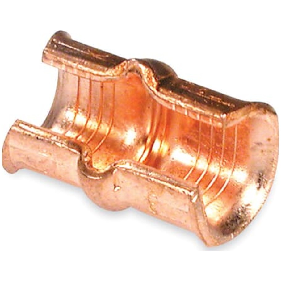 Copper C-Tap for 600 V Applications, Wire Range Main: 8-4, Branch 8-12, Length 1-5/32 Inches, Die Code 33 Die Color Code Brown