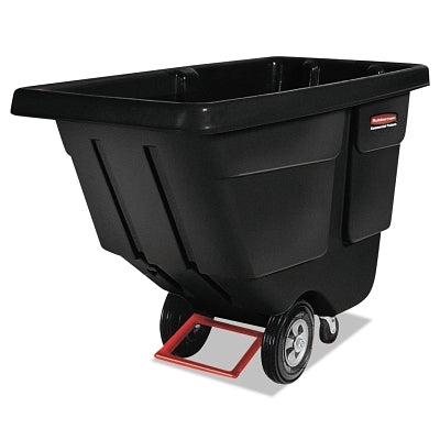Rotomolded Tilt Truck, 1/2 yd Capacity Vol, 450 lb Load Capacity, Black
