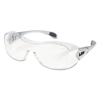 Law OTG Protective Eyewear, Clear Polycarbonate Lens, UV-AF Anti-Fog, Clear Polycarbonate Frame