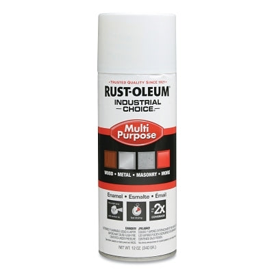 Industrial Choice 1600 System Enamel Aerosol. 12 oz, Gloss White