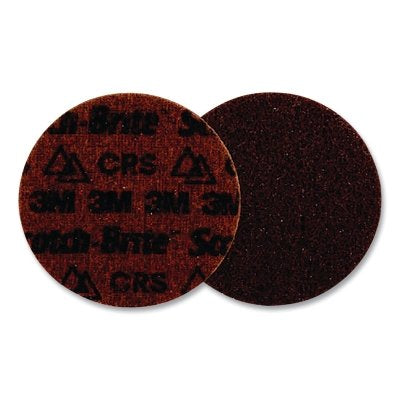3M 638060-89253 Scotch-Brite Precision Surface Conditioning Disc, 4-1/2 in dia x NH, 13330 RPM, Hook-and-Loop, CRS, 50 EA/CA