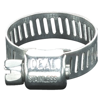 62P Series Small Diameter Clamps, 1/8" Hose ID, 1/4-5/8" Dia, Stnls Stl 201/301