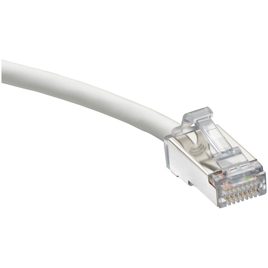 Cat 6A Small Diameter High FlexPatch Cord, White, 1 ft.