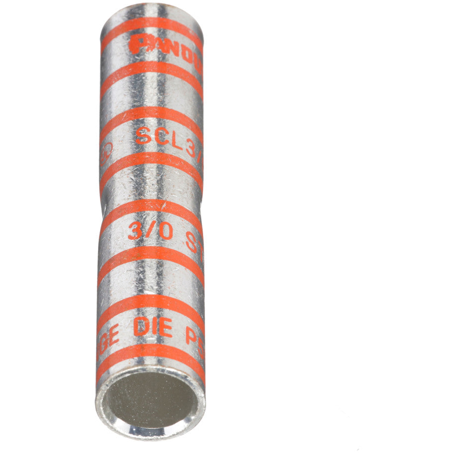Pan-Lug SCL3/0-X Comp. Splice, Long, 3/0, Tin-Plated Copper, PK10