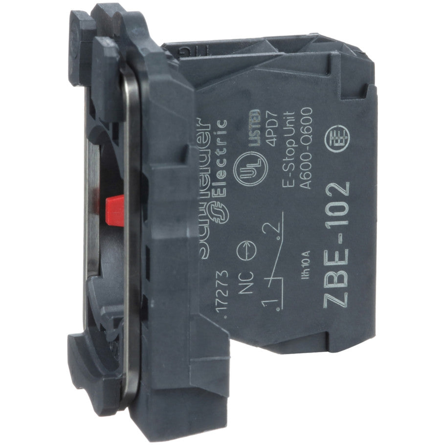 Mounting Collar with 1 NC Contact Block for Plastic Operators