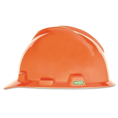 V-Gard Slotted Hard Hat Cap, Fas-Trac III Suspension, Hi-Viz Orange