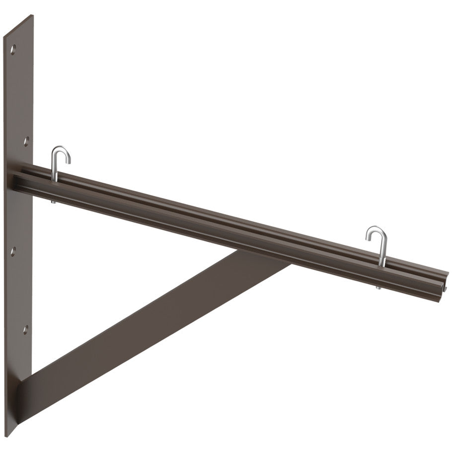 Hoffman Triangle Support Bracket Kit, Steel, Black