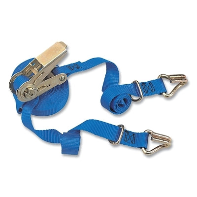 Ratchet Tie-Down Strap, J- Hook, 1 in W, 20 ft L, 1100 lb cap
