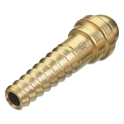 Spiral Hose Nipple, 200 PSIG, Brass, 1/4 in Hose ID, 1-19/32 in L