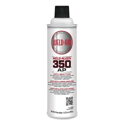 Weld-Kleen 350 AP Anti-Spatter, 16 oz Aerosol Can, 13.75 wt oz, Red