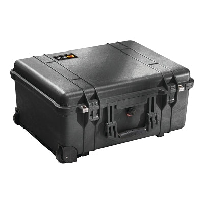 1560 Large Protector Case, with Logo, 22.07 in L x 17.92 in W x 10.42 in D, Black, no Foam