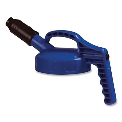 Stumpy Spout Lid, 1 in dia, Blue, Engineering Plastic