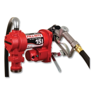 Fuel Transfer Pump, 1200 Series, Heavy Duty, 12V DC, 15 GPM, Manual Nozzle,